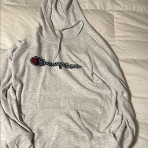 Champion Gray Sweatshirt Soft Cotton Blend